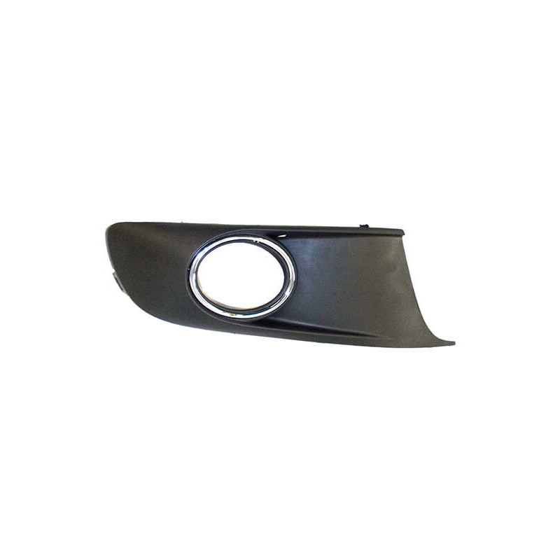Grille De Pare-Chocs Avant Droite Noire Avec Trou Anti-Brouillard - Compatible Volkswagen Touran 2 (2010-2015)