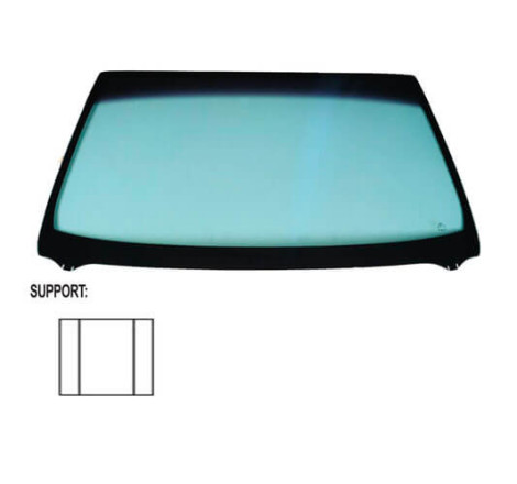 Pare-brise avant teinté vert avec support rétroviseur carré Toyota Yaris 1 phase 1 1999-2003