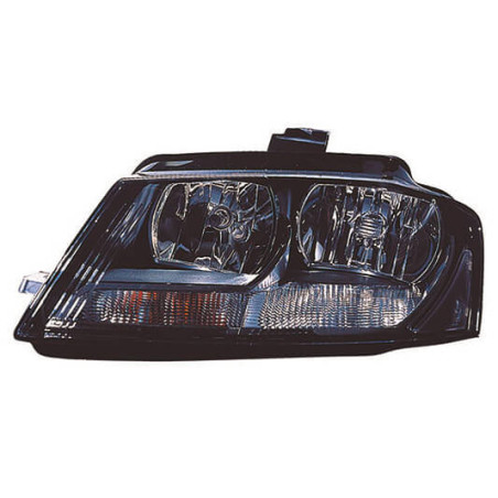 Phare avant gauche H7/H7 fond noir Audi A3 et A3 Sportback 8P phase 3 2008-2012