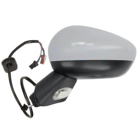 Rétroviseur électrique gauche à peindre base noire Citroen C3 2 2009-2016