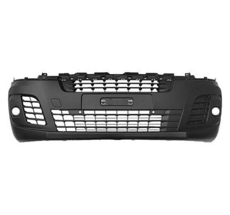 Pare-choc avant noir avec trous pour anti-brouillards et 6 radars Peugeot Traveller depuis 2016