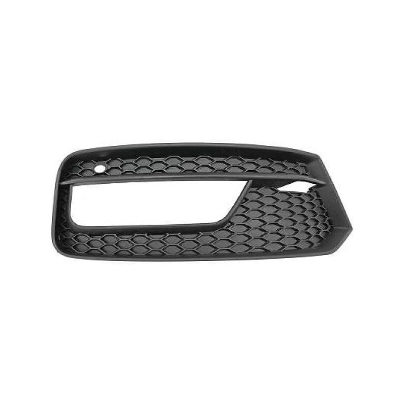 Grille Pare-Choc Avant Droit Citroën C4 II 2010-2018 - Noir Avec Emplacement Anti-Brouillard - Réf 745365