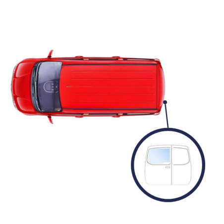 Vitre lunette arrière gauche teintée verte 2 portes Renault Kangoo 2 2008-2021