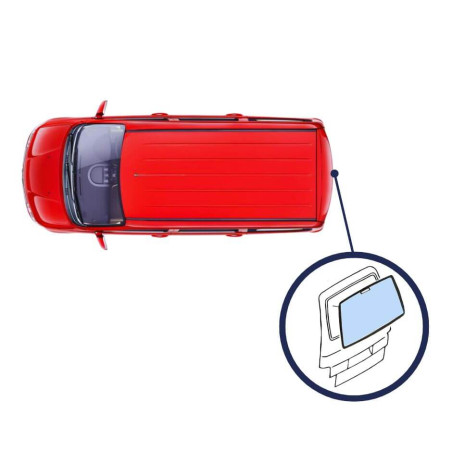 Vitre lunette arrière verte foncée 1 porte Fiat Talento depuis 2016