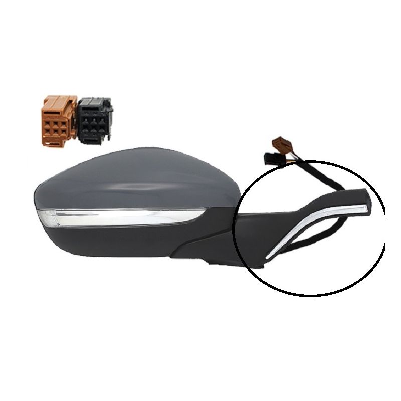 Coque Rétroviseur Droit Pour Peugeot 208 (2019+) - À Peindre, Référence OEM 1607513080 - 14