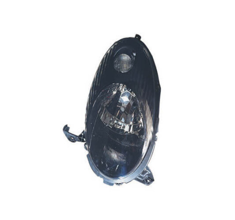 Phare avant gauche H4 fond noir Nissan Micra K12 phase 1 et 2 2003-2007