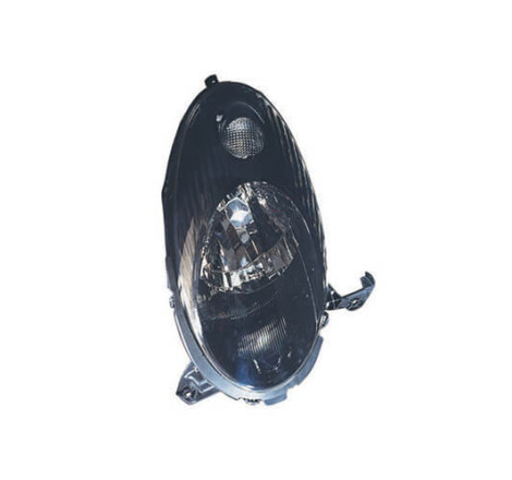 Phare avant droit H4 fond noir Nissan Micra K12 phase 1 et 2 2003-2007