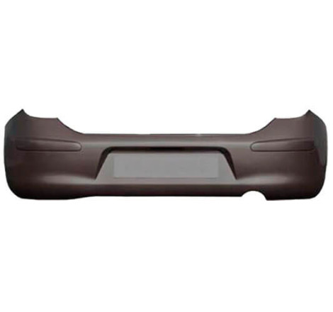 Pare-choc arrière à peindre avec trous radars Nissan Micra K13 phase 1 2010-2013