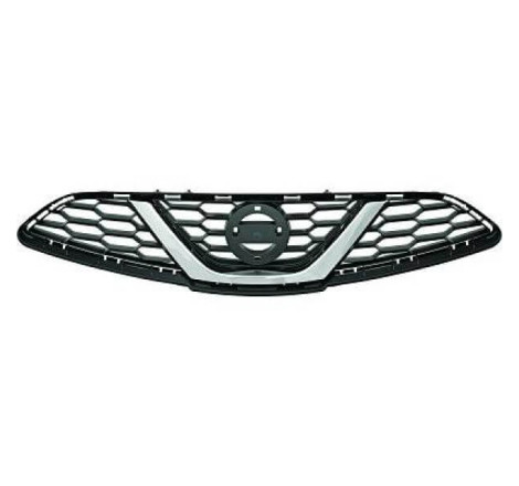 Grille de calandre avant noire avec moulure chromée Nissan Micra K13 phase 2 2013-2017