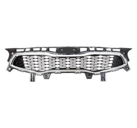 Grille de calandre avant noire brillante et chromée Kia Ceed 2 phase 2 2016-2018