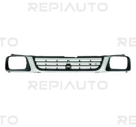 Grille de pare-choc avant noire et chromée Mitsubishi L200 Pick-Up K6T/K7T 1998-1998