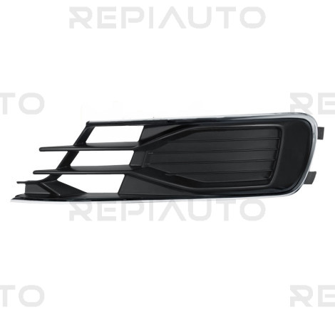 Grille de pare-choc avant gauche noire contour chromé Audi A6 4 (4G2-C7-4GC/4G5-C7-4GD) phase 2 2014-2018