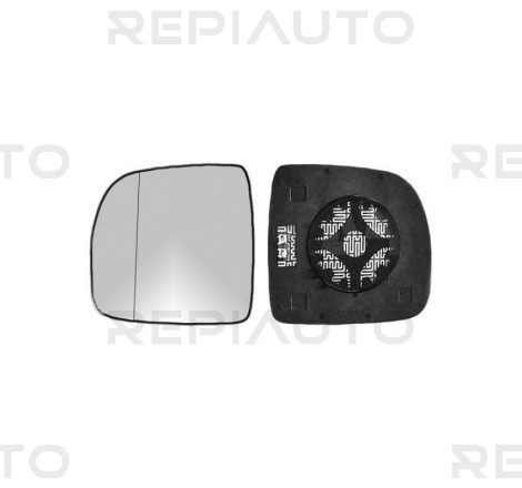 Verre de rétroviseur gauche asphérique chauffant Renault Kangoo 1 phase 1 1997-2001