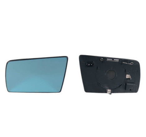 Verre de rétroviseur gauche bleu asphérique chauffant Mercedes Classe C W202 1993-2000