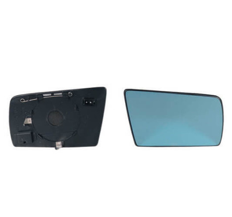 Verre de rétroviseur droit bleu chauffant asphérique Mercedes Classe C W202 1993-2000