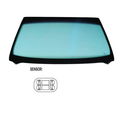 Pare-brise avant teinté vert dégradé gris pour capteur Mercedes Classe C W202 1993-2000