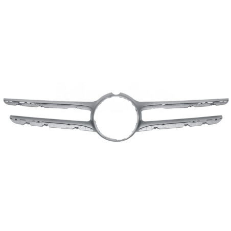 Moulure grille de calandre avant argentée pour caméra Mercedes Classe C W205 phase 1 2014-2018