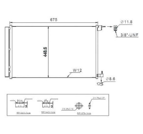 Condenseur de climatisation Mercedes Classe C W205 2014-2021