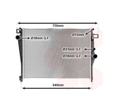 Radiateur moteur C180/C200 Bluetec Mercedes Classe C W205 phase 1 2014-2018