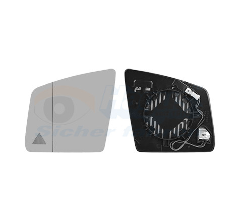 Verre de rétroviseur gauche chauffant asphérique side Mercedes GLE C292/W166 2015-2019