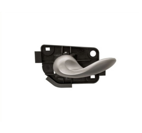 Poignée de porte intérieure avant/arrière gauche argentée Fiat Punto 2 1999-2009