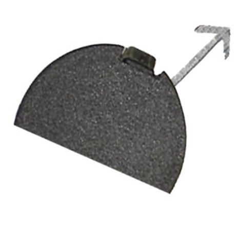 Cache-crochet de remorquage sur pare-choc avant noire 5 portes Fiat Punto 2 phase 1 1999-2003