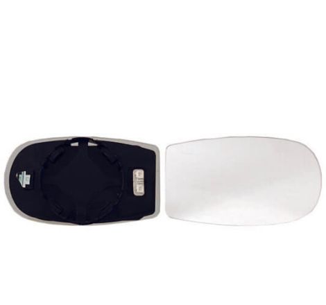 Verre de rétroviseur gauche ou droite convexe chauffant avec support Fiat Punto 2 1999-2009