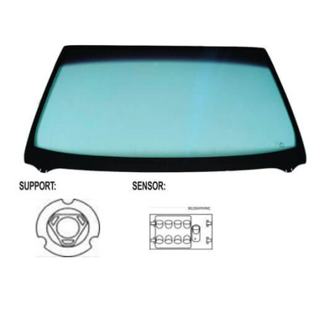 Pare-brise avant teinté vert dégradé vert athermique pour capteur BMW X1 E84 2009-2015
