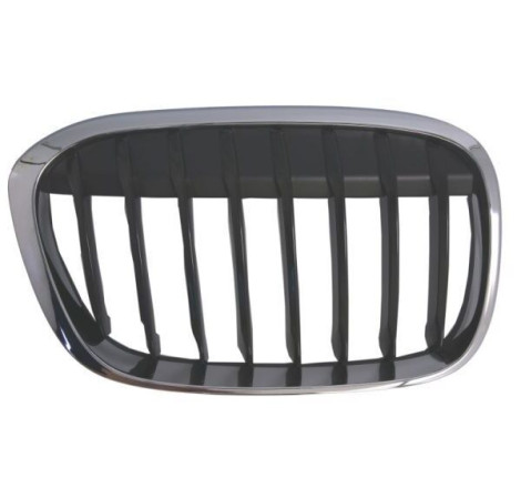 Grille de calandre avant droite contour chromé/lames noires modèle Sport BMW X1 F48 phase 1 2015-2020