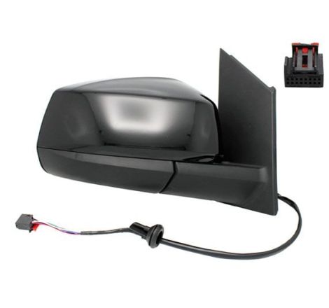 Rétroviseur rabattable électriquement droit noir brillant chauffant Volkswagen Caddy 5 (SB-SK) depuis 2021