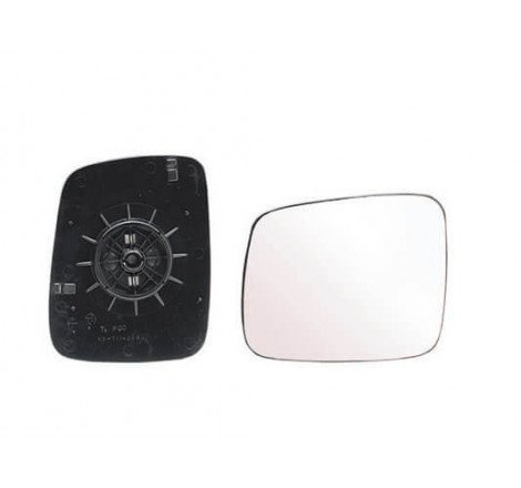 Miroir Glace rétroviseur extérieur droit VOLKSWAGEN TRANSPORTER T4, 1990-1996, à clipser.