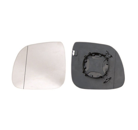 Miroir Glace rétroviseur gauche VOLKSWAGEN TRANSPORTER T5, 2009-2015, (84 mm), dégivrant, asphérique.
