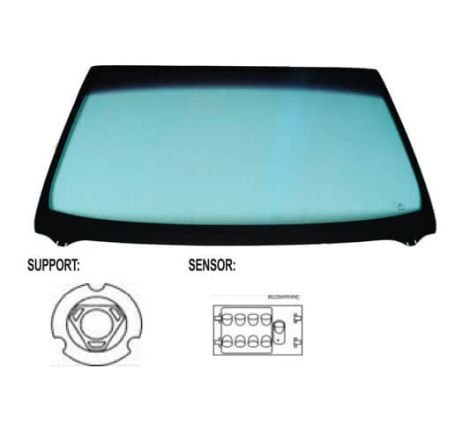 Pare-brise avant teinté vert dégradé vert athermique pour capteur BMW Série 5 E60/E61 2003-2010