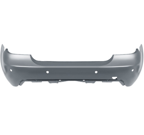 Pare-choc arrière à peindre avec trous radars M-Tech BMW Série 5 E60 phase 2 2007-2010