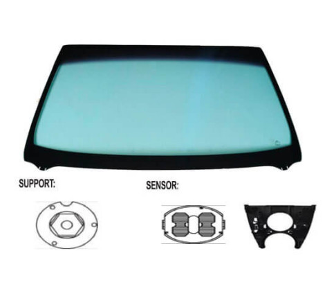 Pare-brise avant teinté vert capteur rond Mercedes GLA X156 2013-2020