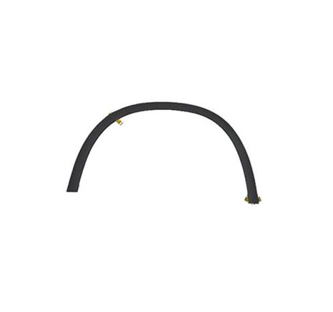 Extension d'aile avant gauche noire Mercedes GLA X156 2013-2020
