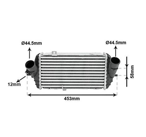 Intercooler 1.1 CRDi / 1.4 CRDi Hyundai I20 2 2015-2020