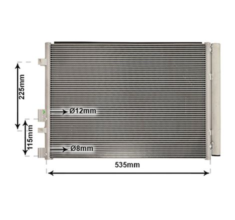 Condenseur de climatisation 1.1 CRDi / 1.4 CRDi Hyundai I20 2 2015-2020