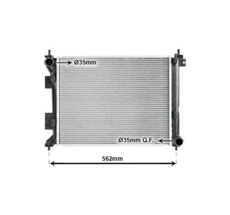 Radiateur de refroidissement moteur 1.1 CRDi / 1.4 CRDi Hyundai I20 2 2015-2020