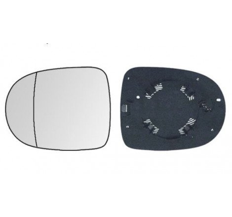 Verre de rétroviseur droit ou gauche asphérique Renault Clio 3 phase 2 2009-2012