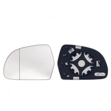 Verre de rétroviseur gauche chauffant asphérique Audi A3 et A3 Sportback 8P phase 3 2008-2010