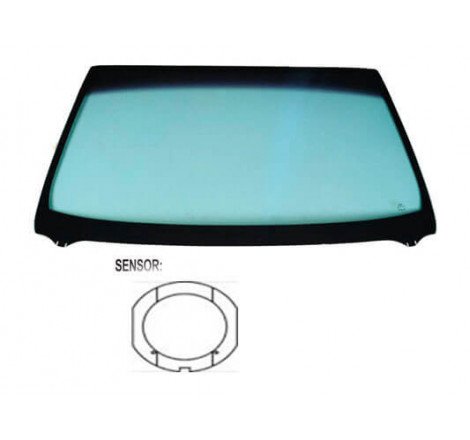 Pare-brise avant teinté vert pour capteur pluie et lumière Volkswagen Polo 4 2005-2009