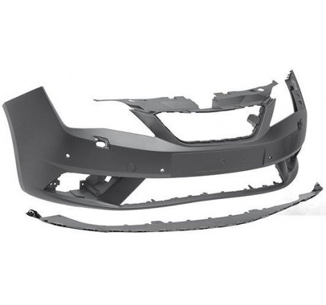 Pare-choc avant à peindre avec trous radars et lave-phares Seat Ibiza 4 6J5, 6P1 phase 2 2012-2015